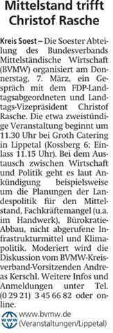 Mittelstand trifft Christof Rasche