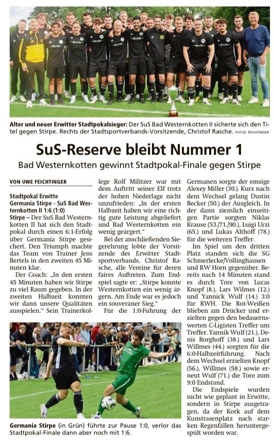 Der Artikel im Patriot zum Thema vom 28.07.2025.
